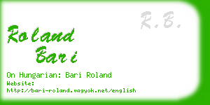 roland bari business card